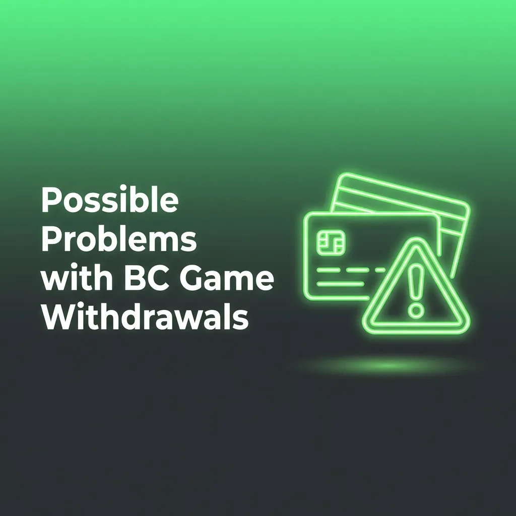 Illustrated checklist of common BC Game withdrawal issues in India, including KYC, wrong details, limits, bonus locks, and delays.